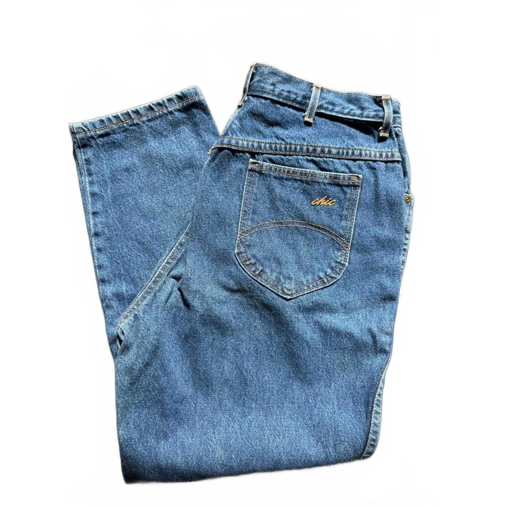Vintage Chic Denim Jeans - Size 18 - Made in USA